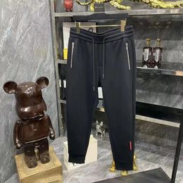 Man Trackbroeken Joggers Sport Trouse Designer Embridery Poacket Drawring Pas Outwears Capris Terry Street Long Pant Asian M-3XL aan