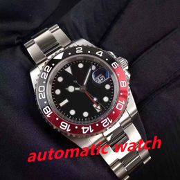 Man horloge keramische bezel volledig roestvrij staal automatische mechanica beweging saffierglas 5ATM waterdicht 41MM heren horloges orologio di lusso