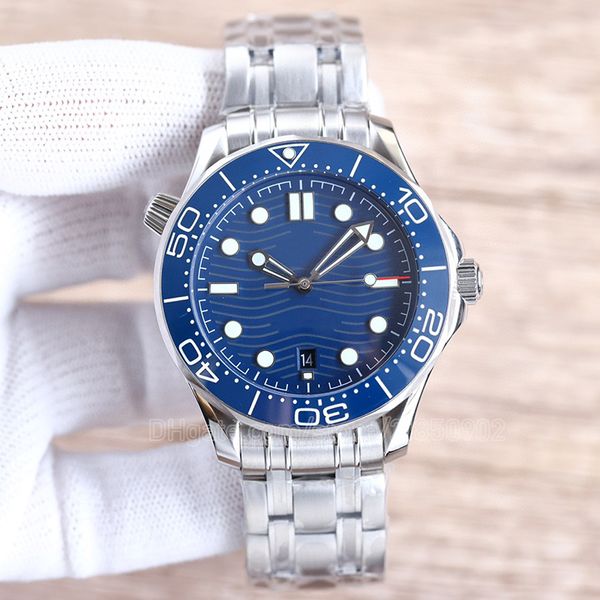 Montre homme montres de créateurs pour hommes montre-bracelet pour hommes 42mm mouvement automatique résistant à l'eau 300m Omg montres de plongée haut de gamme montres parfaites de luxe