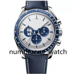 Montre homme mouvement à Quartz bracelet lunette bleue édition limitée chronographe sport batterie puissance limitée maître 40mm montre homme montre-bracelet accessoires de montre