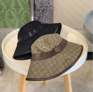 Homme femme seau chapeaux luxe visières casquettes avec lettres marque chapeau de soleil été mode Sunbonnet adulte chapeau seins nus