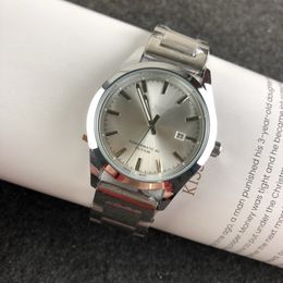 man vrouw 37 mm nieuw ontwerp zakelijke heren luxe horloges roestvrij staal quartz horloges mannelijke automatische datumklok