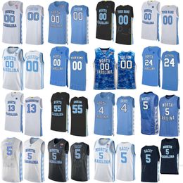 Homme Femmes Enfants College Basketball Caroline du Nord Tar Heels Jersey 5 Armando Bacot 4 RJ Davis 55 Harrison Ingram 3 Cormac Ryan 13 Jalen 2 Elliott Cadeau JaeLyn Withers