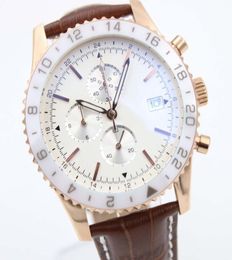 Homme Wristwatch BR 24 Chronograph Quartz Movement 1884 Chronoliner Everose White Ceramic Cozel Wrist Wrists Chronomat Y2431033 MENS8097804