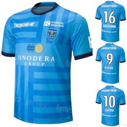 Man Yokohama 31 RYAN voetbalshirts 2023 24 Club Team 4 YURI 26 HAYASHI 20 INOUE 33 KONDO 15 ITO 7 YAMASHITA 50 OGAWA 10 CAPRINI voetbalshirtsets Aangepaste naamnummer