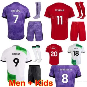 Hombre Juventud 2023-24 Equipo del club 18 GAKPO Camisetas de fútbol 20 DIOGO JOTA 8 SZOBOSZLAI 26 ROBERTSON 4 VIRGIL 2 GOMEZ 11 SALAH 9 NUNEZ 7 LUIS DIAZ Kits de camiseta de fútbol Deporte LiWuPu