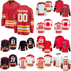 Hombre Mujer joven Hockey 28 Elias Lindholm Jerseys Heritage Classic 91 Nazem Kadri 11 Mikael Backlund 10 Jonathan Huberdeau 4 Rasmus Andersson 29 Dillon Dube Reverse