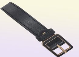 Man039s Hebilla de la cabeza de 38 cm Cinturones de diseño para hombres Cinturón de cuero de cuero negro Big Gold Buckle Classic Pearl Belt CeinTur7383178
