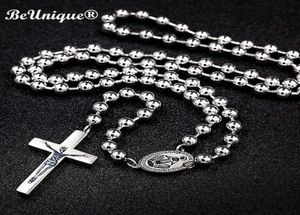 Man039s Luxury Steel Catholic Rosary Charm Collier Pendent Center PileConnectors Christmas Religious Goods 2106214209818