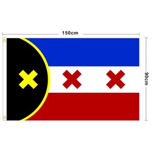 Manberg Nation Flags Banners 3x5FT Polyester Design 150x90cm Digitale afdrukken Vlag met twee messing GGA4344