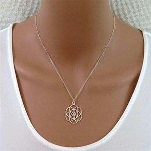 Collier mandala, pendentif fleur de vie, kabbale, géométrie sacrée, collier pour femmes, cadeau 248c