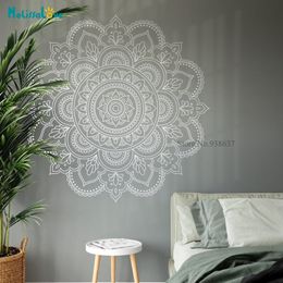 Mandala Sticker Decal Sacred Geometry Wall Art Home Living Studio Meditatie Muur Decor Yoga Gift Waterdicht BA739-1 201201