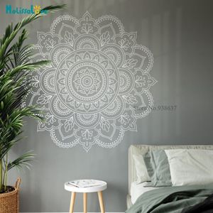 Autocollant Mandala, géométrie sacrée, Art mural, maison, salon, Studio de méditation, décoration murale, cadeau de Yoga, étanche, BA739-1 201201272q