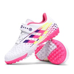 Mandarin Duck Student Football Shoes Ag Long Broken Nail Boys and Girls étudiant Competition Sports TF Tra Tra Chaussures de football pour enfants