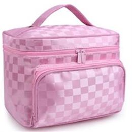 Sac cosmétique en tissu Oxford pour femme obligatoire grande capacité sac de lavage portable sac de rangement cosmétique de voyage lavable étanche 282h