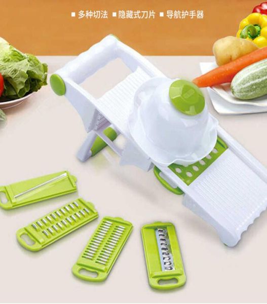 Mandoline Peeler rasteler Vegetables Cutter Tools with 5 Blade Carrot Onion Vegetable Slicer Kitchen Accessories1141335