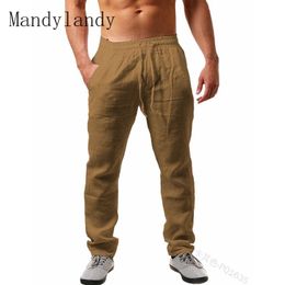 Mandylandy broek lente herfst mode hoge taille pocket rechte poten broek heren casual solide kleur losgekoppeld