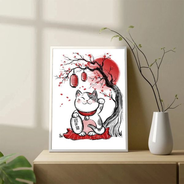 Maneki Neko Affiche imprime