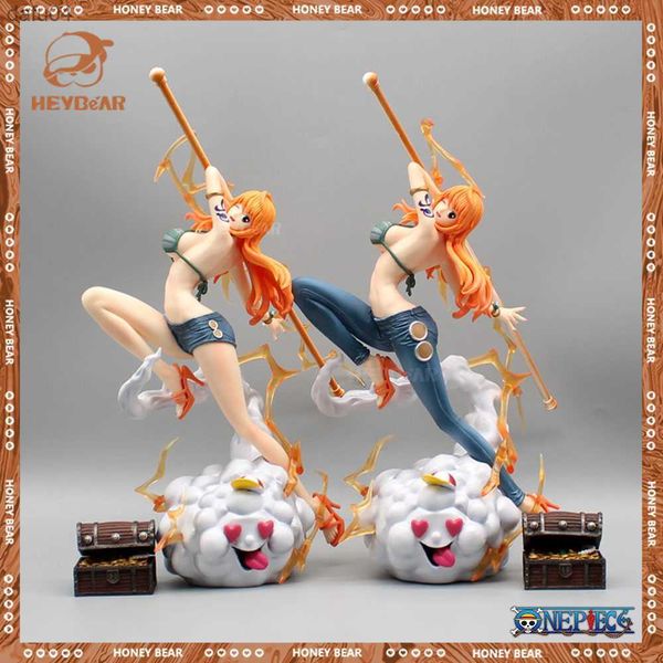 Manga 29 cm One Piece Nami Anime Figuras Sexy Figura de acción Hentai Pvc Modelo Estatua Muñeca Habitación de escritorio Coleccionables Juguetes para adultos Regalos L230522