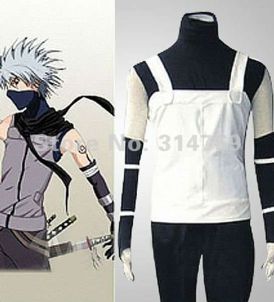 Disfraz de Manga Amime Naruto-Naruto Hatake Kakashi, disfraz de Anbu para hombre, disfraz de fiesta de Halloween