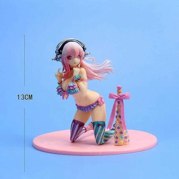 Figurine Manga SUPER SONICO, personnages animés en mouvement sexy, figurines d'anime en PVC, statues de collection 240319