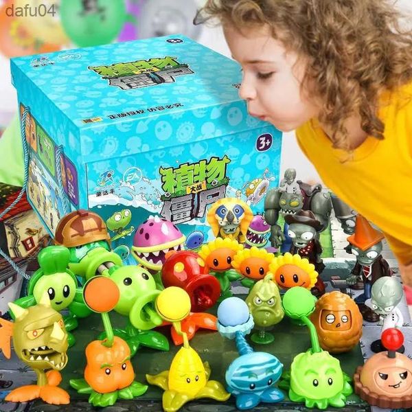 Manga Manga nouveau rôle PLANTS VS ZOMBIES 2 PVZ jouets ensemble complet cadeau pour garçons boîte emballée poupées pour enfants figurine modèle présent carte L23