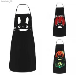 Manga My Neighbor Totoro Hayao Miyazaki Schort voor Vrouwen Mannen Bib Studio Ghibli Keuken Koken Tablier Cuisine Chef Tuinieren L230620