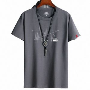 Manga Tshirt Tops Oversize Hommes Loose Tee 100% Cott Fi Goth Imprimer T-shirt à manches courtes pour hommes Été Nouveau Mâle Casual Tshirt y5Jl #