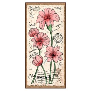 Mangocraft Blooming Flowers Mini Clear Stamps Diy Scrapbooking Supplies Silicone Stamps For Cards Making Paper Albums Decor