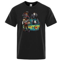 MANIAC PARK HORROR FILM MODE PARD JASON CLOWN SAVE TOPS MENS HALLOWEEN TEE-Shirts Summer Summer Men Men Tshirt2629200