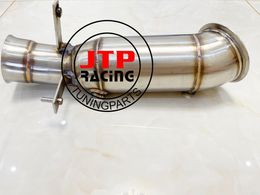 Collecteur Pièces 100mm OD SS304 Sport Catless Downpipe Pour F87 M2 M235i M135i F20 F21 F22 N55 F30 F31 F34 335i 435i Turbo PipeManif