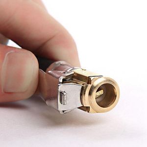 Spruitstuk Onderdelen 1 stks 12mm Auto Auto Messing Band Wiel Band Air Chuck Iator Pomp Vae Clip Klem connector Adapter Accessoires284d