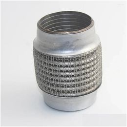 Pièces de collecteur Soufflet d'échappement moteur de 58 mm Tuyau en acier inoxydable connecté au silencieux Absorption Crochet tressé Tuyau d'expansion en maille D Dh1Tc