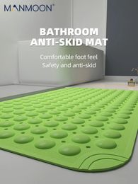 MANMOON tapis de salle de bain antidérapant sécurité Massage ventouse tapis de baignoire grande taille tapis antidérapant TPE 240122