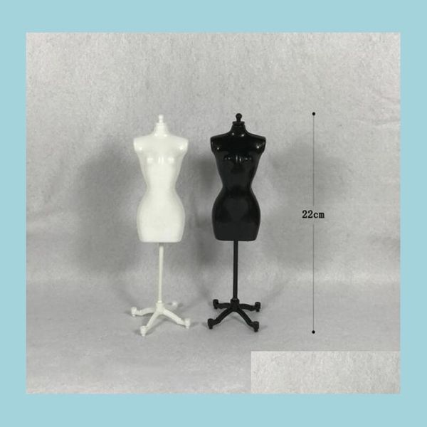 Maniquí 4 unids 2 Maniquí femenino blanco negro para muñeca / monstruo / ropa DIY Display Regalo de cumpleaños 320 Q2 Entrega de gota 2022 Joyería Dhpg7