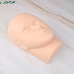 Mannequin tête visage peau 3D Microblading maquillage Permanent sourcil lèvre tatouage pratique tête humaine visage peau accessoires 240304
