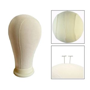 Têtes de mannequin Tête de toile pour la fabrication de perruques en gros bloc de style mannequin perruques affichage faisant porte-chapeaux dans le support de perruque avec 50 pcs Tpins 231208