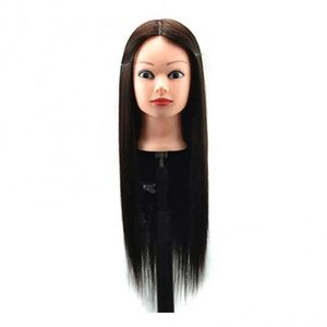 Mannequin Heads Head Real Hair Doll for Hairstyle Professional Training Styling Kit Practice Hot Rouled Fir Straight Q240510