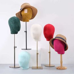 Mannequin Heads Hot Selling!Cubierta de tela para mostrar pelucas y sombreros Head de modelo humano Q240510