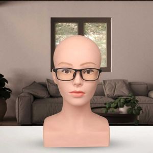 Modèle de mannequin Modèle de tête de tête Affichage du modèle de corps humain Soft Touch Human Body Bracket et moule pour masque facial de protection des cheveux de protection des cheveux Q240510