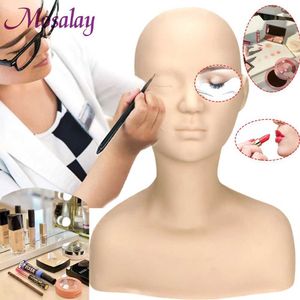 Modèles de corps humain cosmétique en silicone en silicone pour maquillage / graffiti Design / massage / peinture faciale pratique poupée Q240510