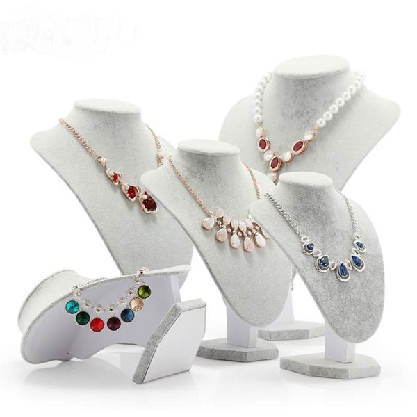 Mannequin bijoux affichage velours spectacle buste modèle support pendentif support collier support pour décorations organisateur pour jewelry234n