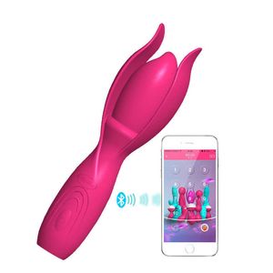 Aplicación Mannotani para teléfono inteligente que carga el vibrador de pegamento de paquete completo para el dispositivo de la mujer