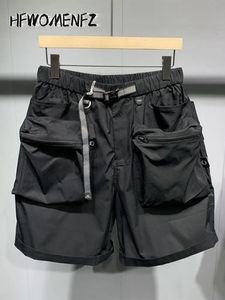 Mans mode korte vracht shorts zomer mannelijke streetwear casual pockage dunne korte broeken hoogwaardige all-match man kleding 240409