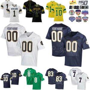 Mans Football Notre Dame College 7 Audric Estime Jersey 88 Mitchell Evans 4 Chris Tyree 19 Jaden Greathouse 8 Marist Liufau 10 Sam Hartman University ProSphere