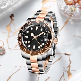 mans hoge kwaliteit automatisch mechanisch horloge 904L roestvrij staal zwart saffierglas moderne horloges montre de luxe 40 mm montres mouvement luxe horloges
