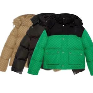 Mans para mujer Chaquetas de plumón Chaqueta de invierno Parka Abrigos casuales clásicos Plumas al aire libre Ropa exterior para mujer Mantenga abrigo corto abrigado con capucha Thick347i