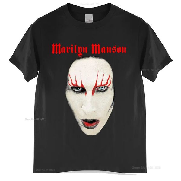 Manson Closeup Camiseta de manga corta para adultos Camas de manga de verano