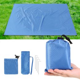 Manta de Picnic de Bolsillo imperméable, estérilla de playa ligera y compacta para exteriores, lona de hoja de tierra para acampar, expédialisme, equipo de viaje