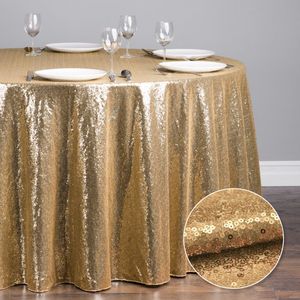 Manteles Para Mesa Redonda Mantel De Lentejuelas Gold Table Covers 60 Inch Round Gold Sequin Table Cloth For Wedding Events